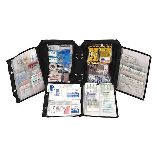 Deluxe Survival First Aid Kit In Ballistic Nylon Black Carry Case